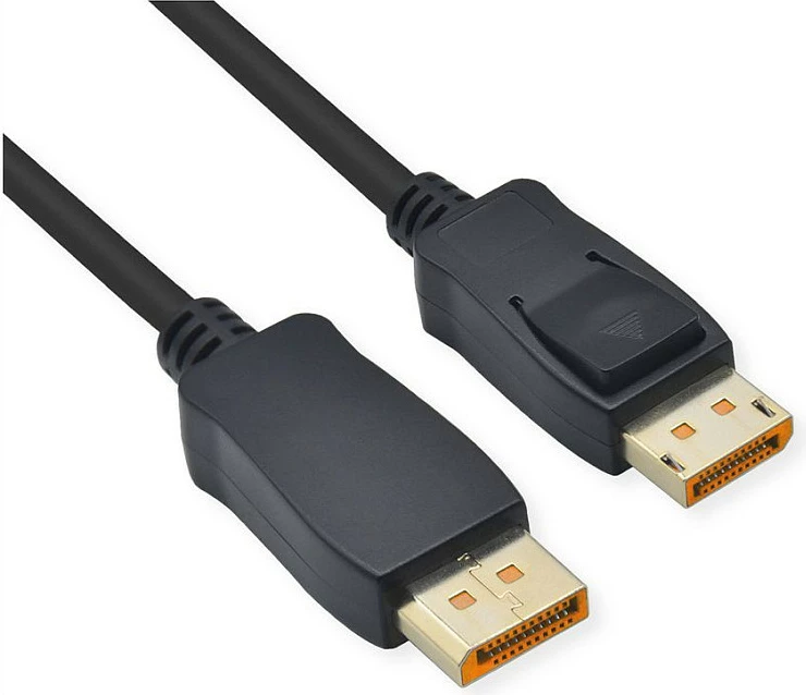 Kabllo DisplayPort ROLINE DP2.1.3M, DP 1.2, 3 m, 8K/120Hz, e zezë