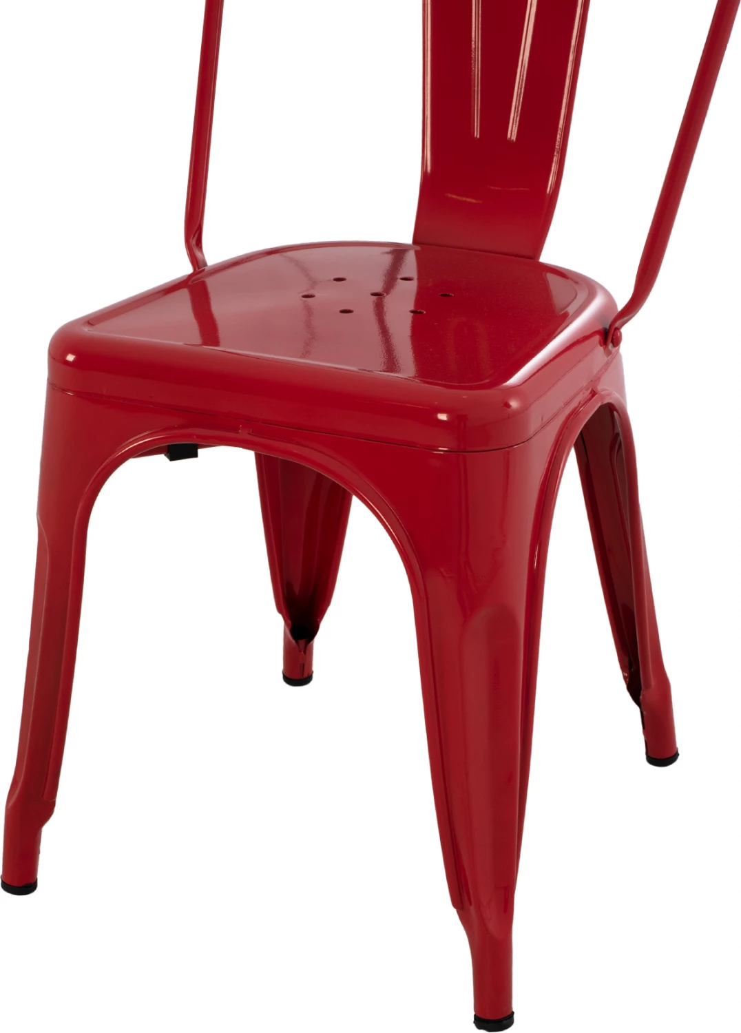 Karrige për ngrënie Melita FH8641.04 metalike, ngjyrë e kuqe, 43x50x82H cm