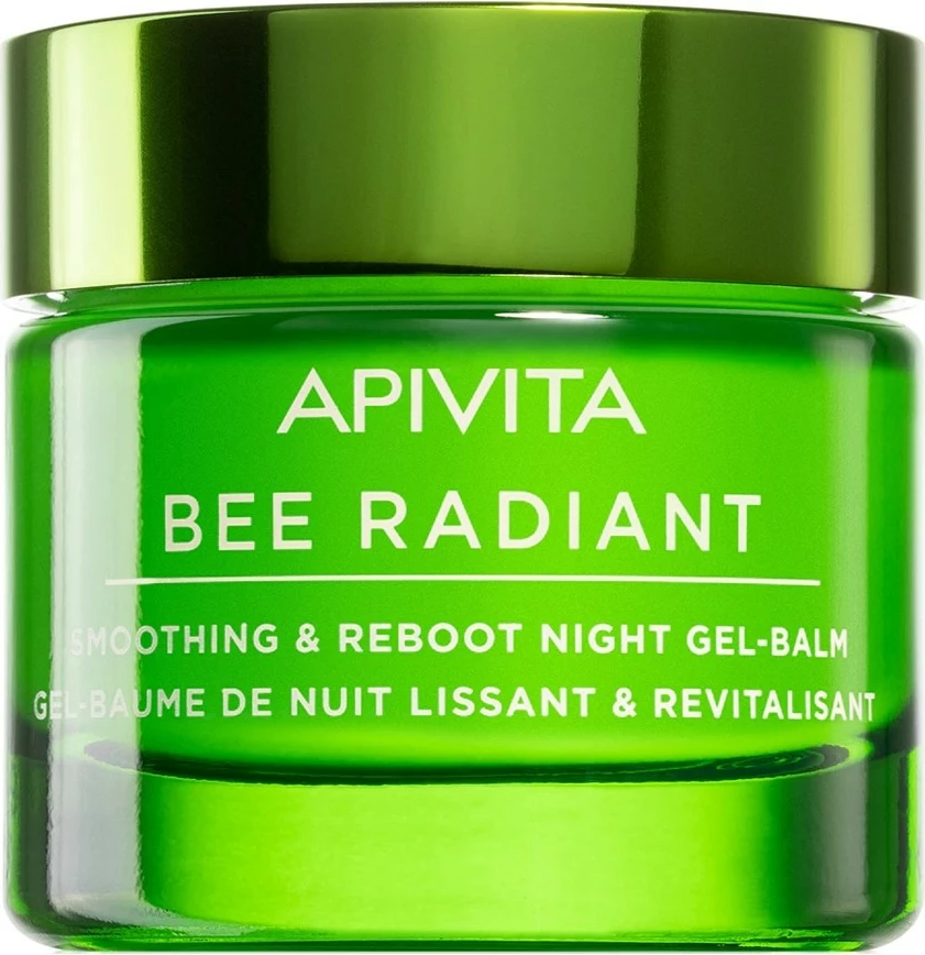 Xhel-balsam nate për fytyrë Apivita Bee Radiant Smoothing & Reboot Night Gel-Balm për femra, 50ml