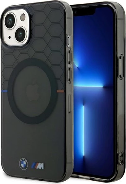 Mbështjellës BMW Pattern MagSafe për iPhone 14 6.1", Gri