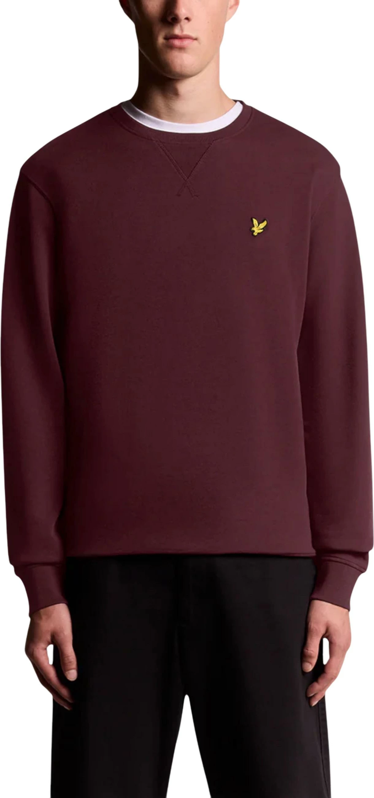 Duks për meshkuj Lyle & Scott ML1131V, bordo