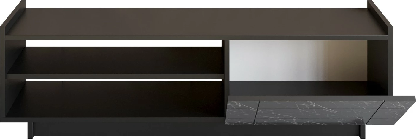 Komodë TV Hanah Home, Valantina, e zezë, mermer