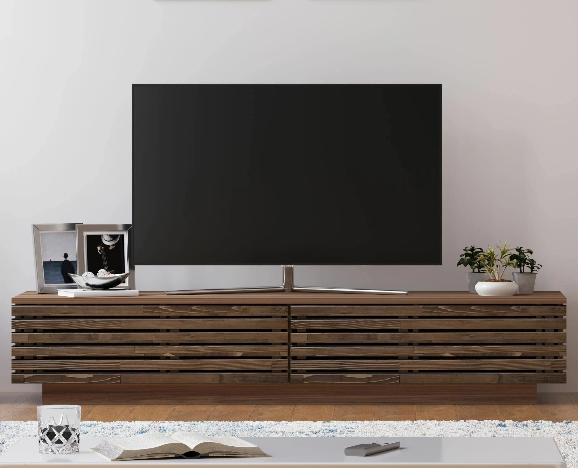 Komodinë TV Skye Decor, dru lisi, Rb-168