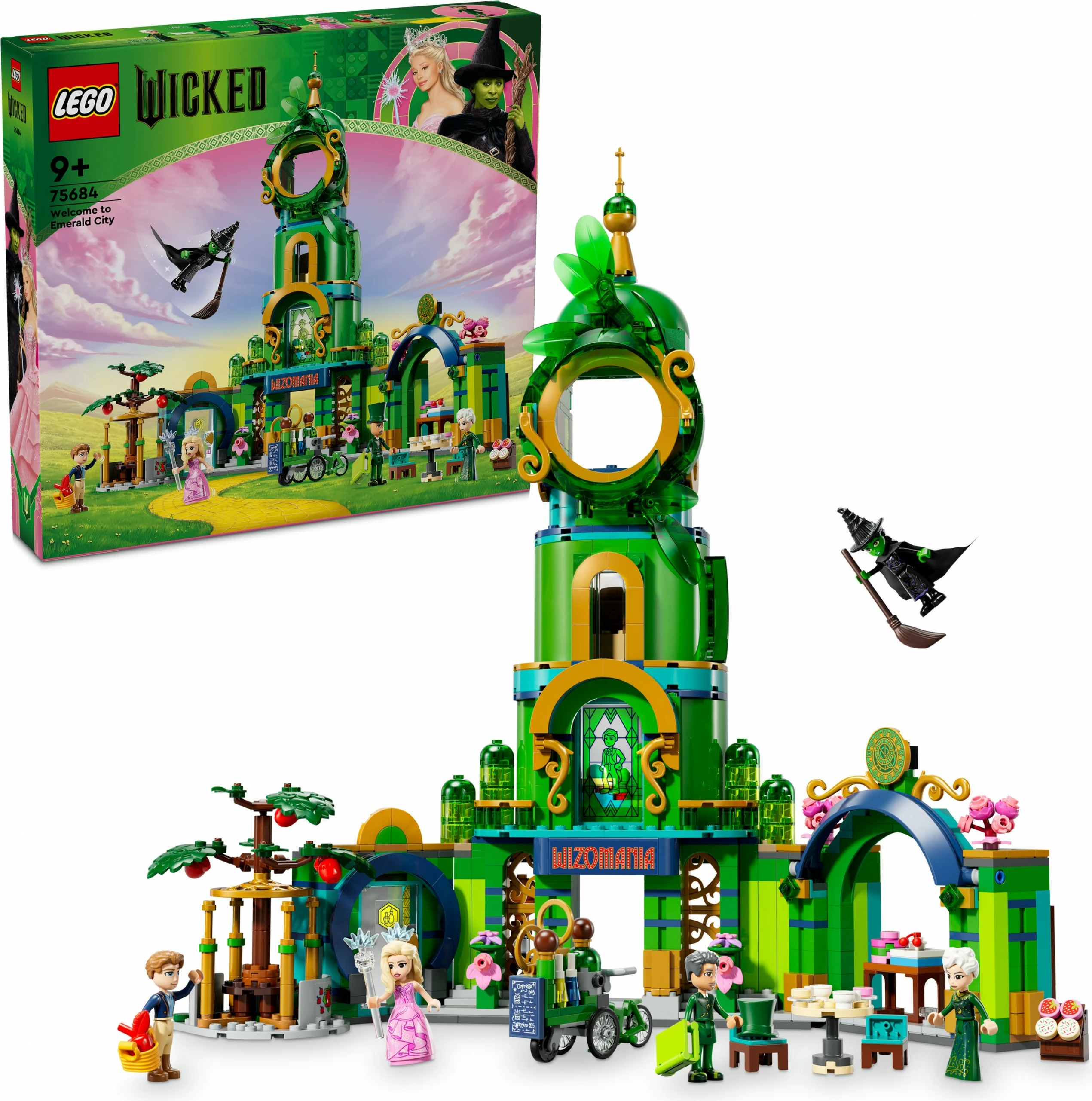 Set ndërtimi LEGO Wicked 75684 Willkommen in Emerald City, shumëngjyrësh
