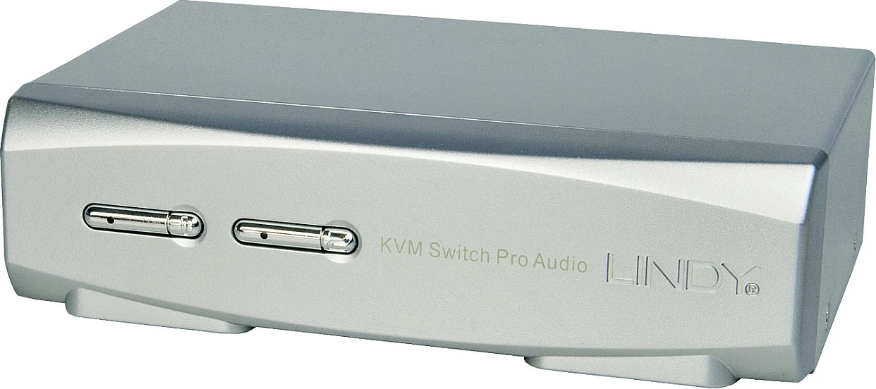 Switch KVM LINDY KVM Switch Pro 2-Port, DisplayPort 1.2, USB 2.0 Hub, 4K 60Hz, argjendtë