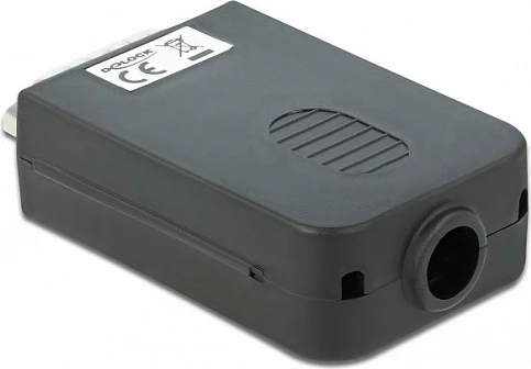 Adapter DeLOCK D-Sub 15-pin (DB15) në Terminal Block 16-pin, me kasë, i zi