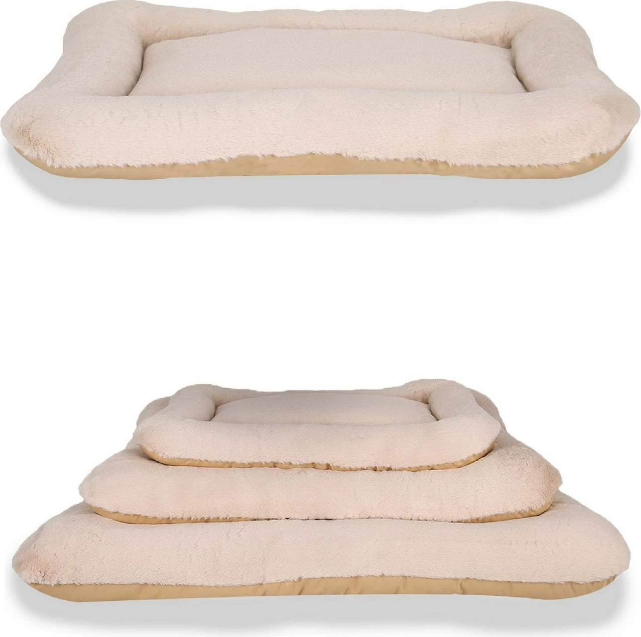 Shtrat për qen Sally, Paws & Whiskers, 75x95 - bezhë