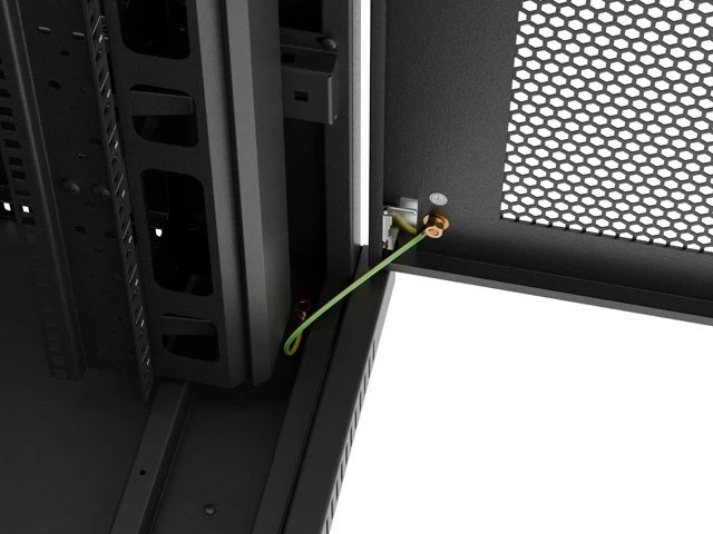 Kabinet rack LANBERG 19" 37U 800x800, i zi, me dyer të perforuara