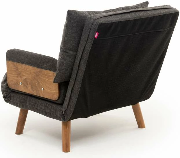 Krevat-karrige një vendësh Atelier del Sofa, Cosmo Single, gri e errët
