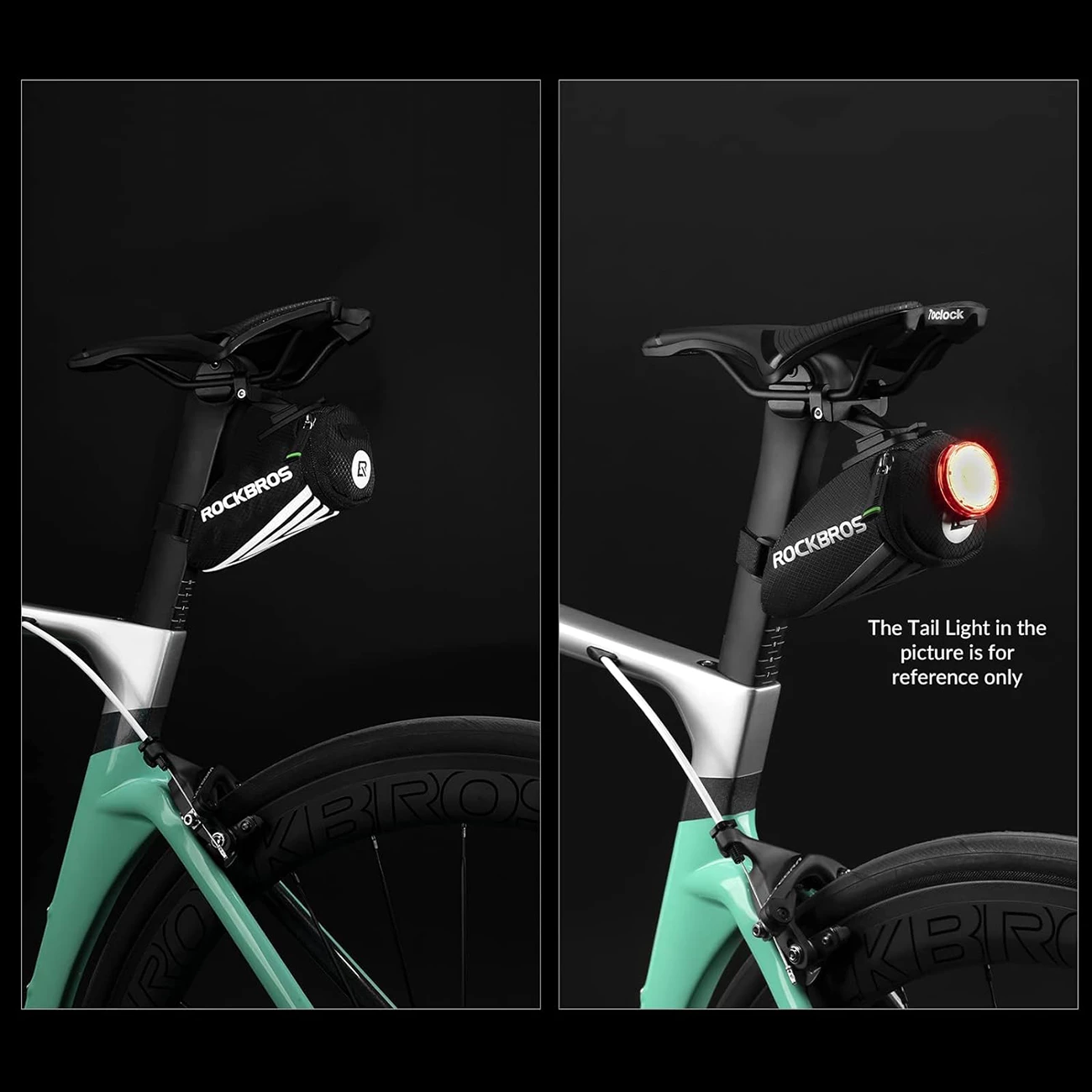 Çantë biçiklete Rockbros C28 nën sedilje, najlon, e zezë