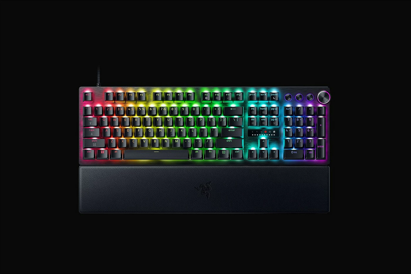 Tastierë gaming Razer Huntsman V3 Pro, 8KHz, full-size QWERTY (DE), RGB, me wrist rest, e zezë