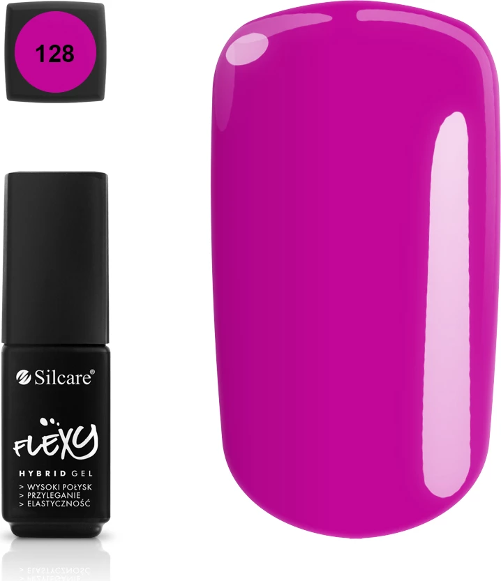 Llak për thonj Silcare Flexy Hybrid Gel 128, 4.5g