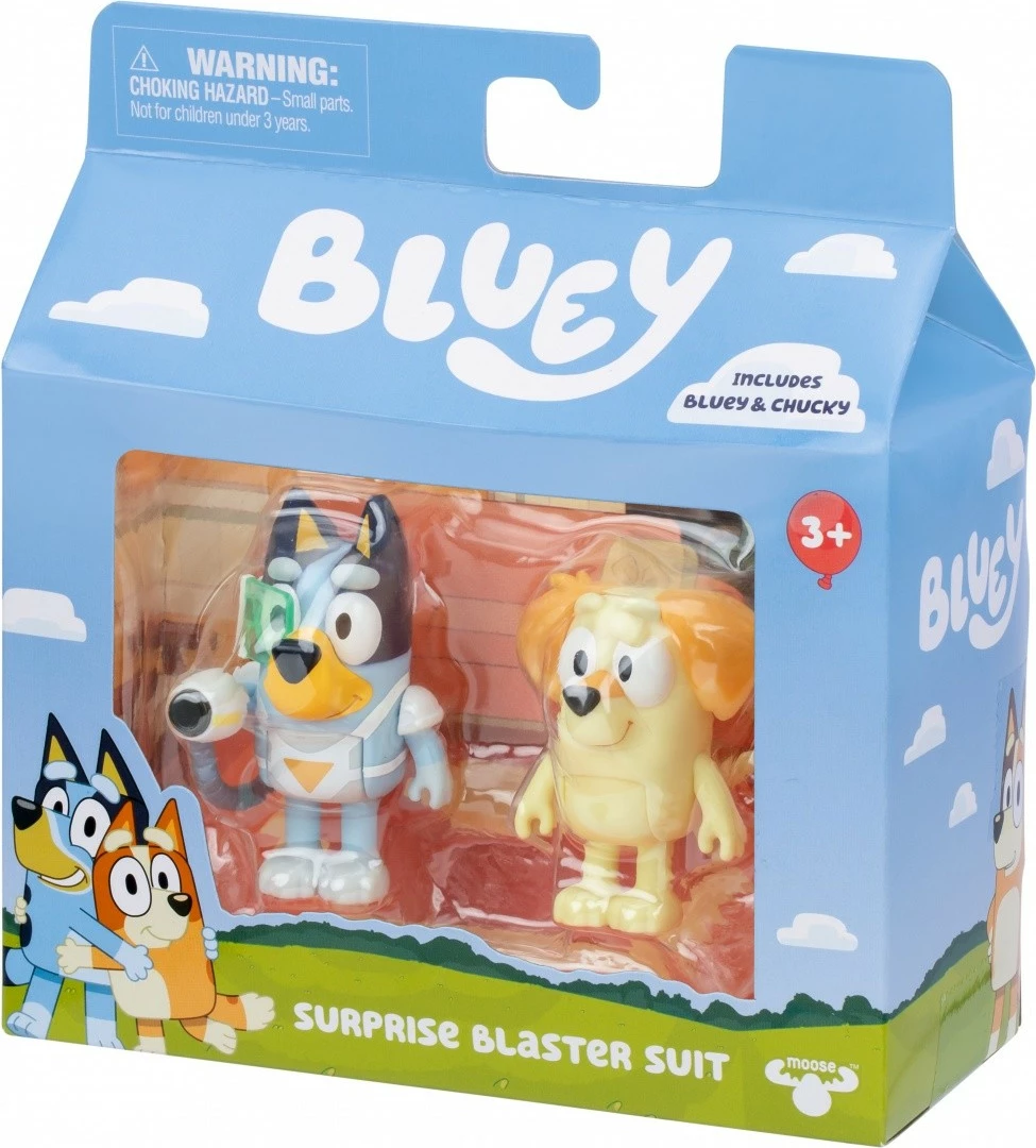 Set figurina Bluey Tm Toys BLU17652, Bluey & Chucky, plastikë, për fëmijë, shumëngjyrëshe
