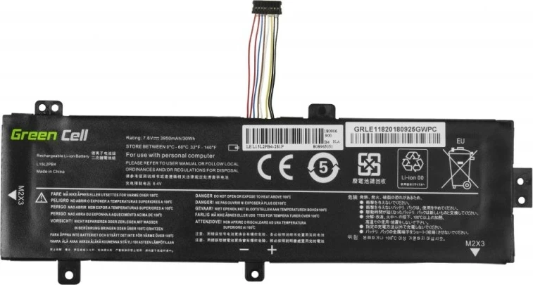 Bateri laptopi Green Cell L15C2PB3 L15L2PB4 L15M2PB3 L15S2TB0 Lenovo, 7.6V 3500 mAh (LE118)
