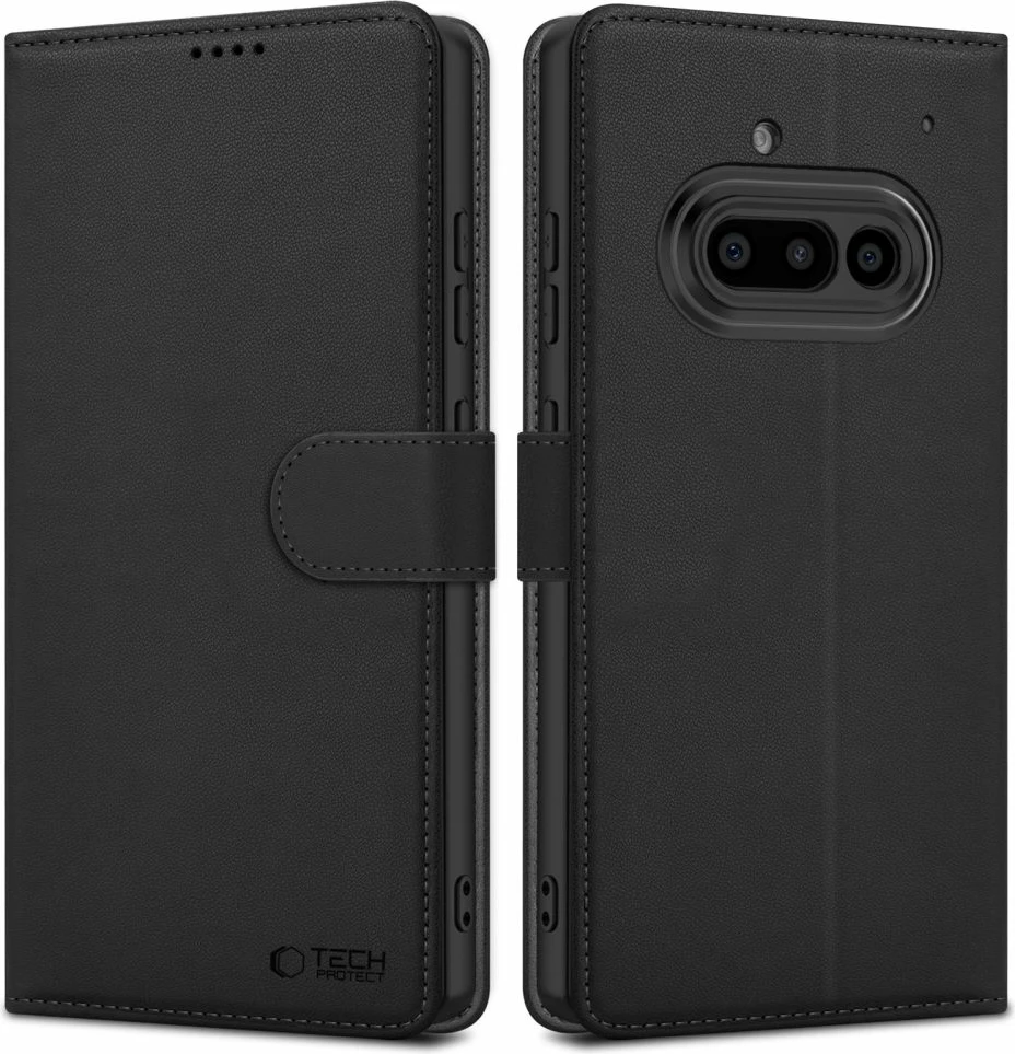 Mbështjellës Tech-Protect Wallet për Nothing Phone 3A, Matte Black