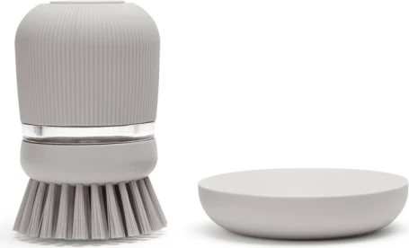 Furçë për enë me dozator sapuni Brabantia SinkSide 302824, 0.1 L, gri