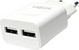Kit karikimi USB-A LogiLink, 2x USB-A, 10.5 W, karikues muri + veture, i bardhë