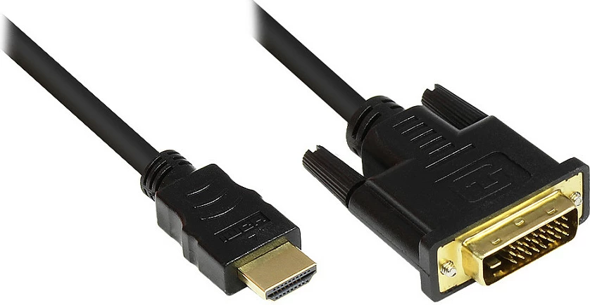 Kabel GoodConnections HDMI në DVI-D 24+1, 5m, i zi