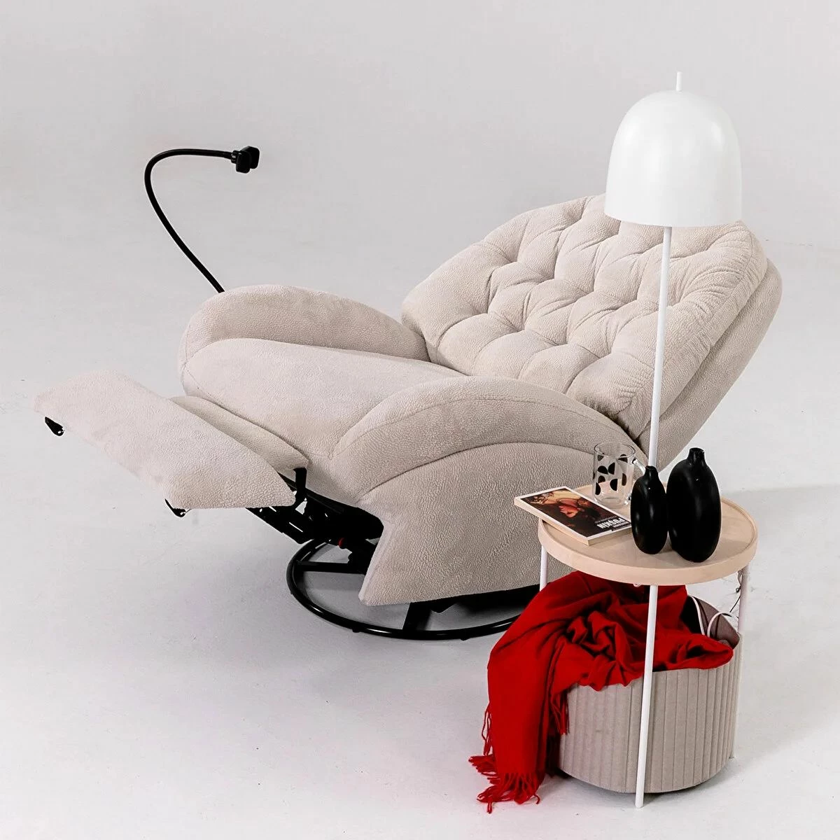 Recliner elektrik Dream, krem, Atelier del Sofa