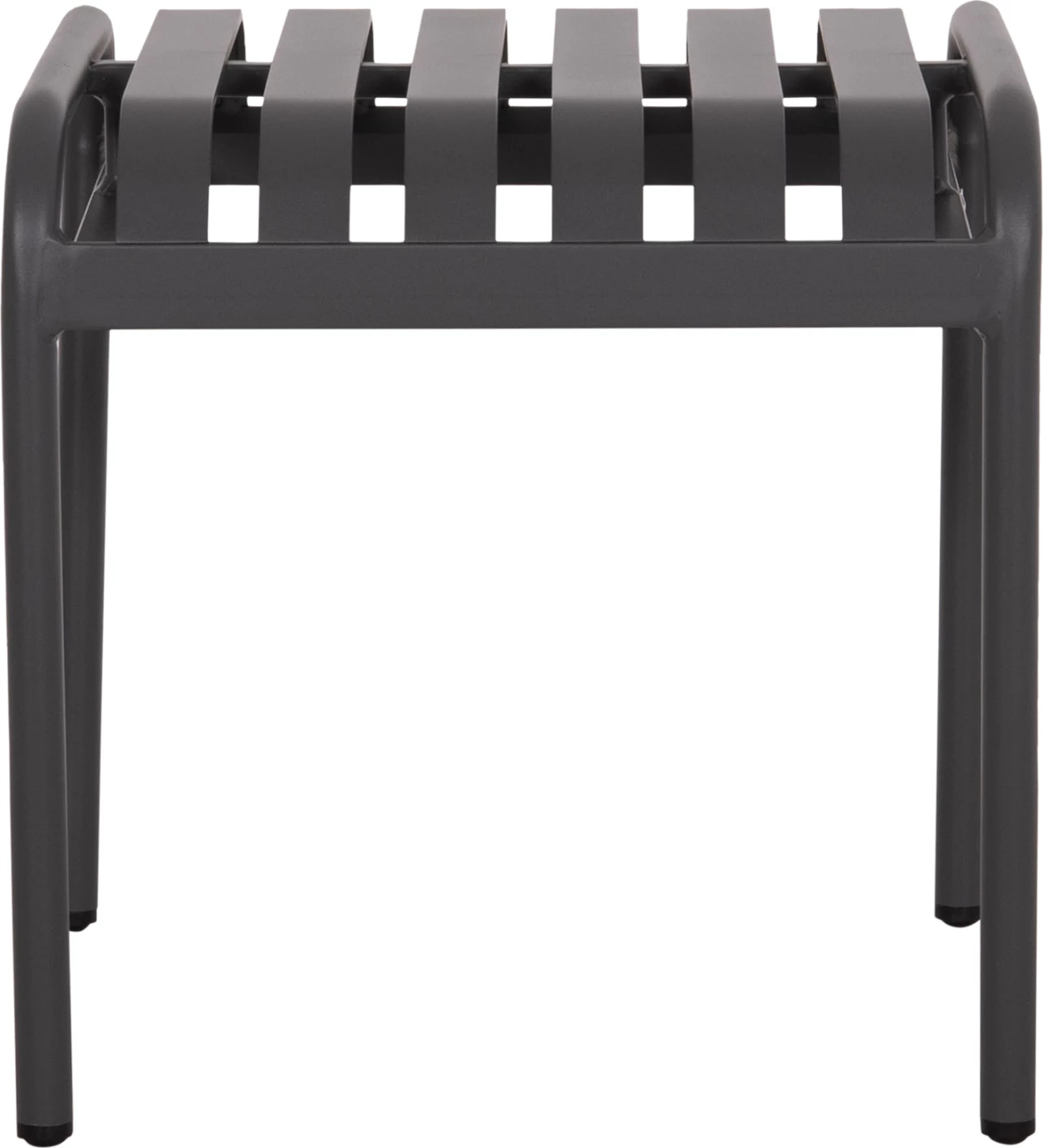 Stool i shkurtër alumini RACHEL, ngjyrë gri, FH6340.01, 45x45x46cm