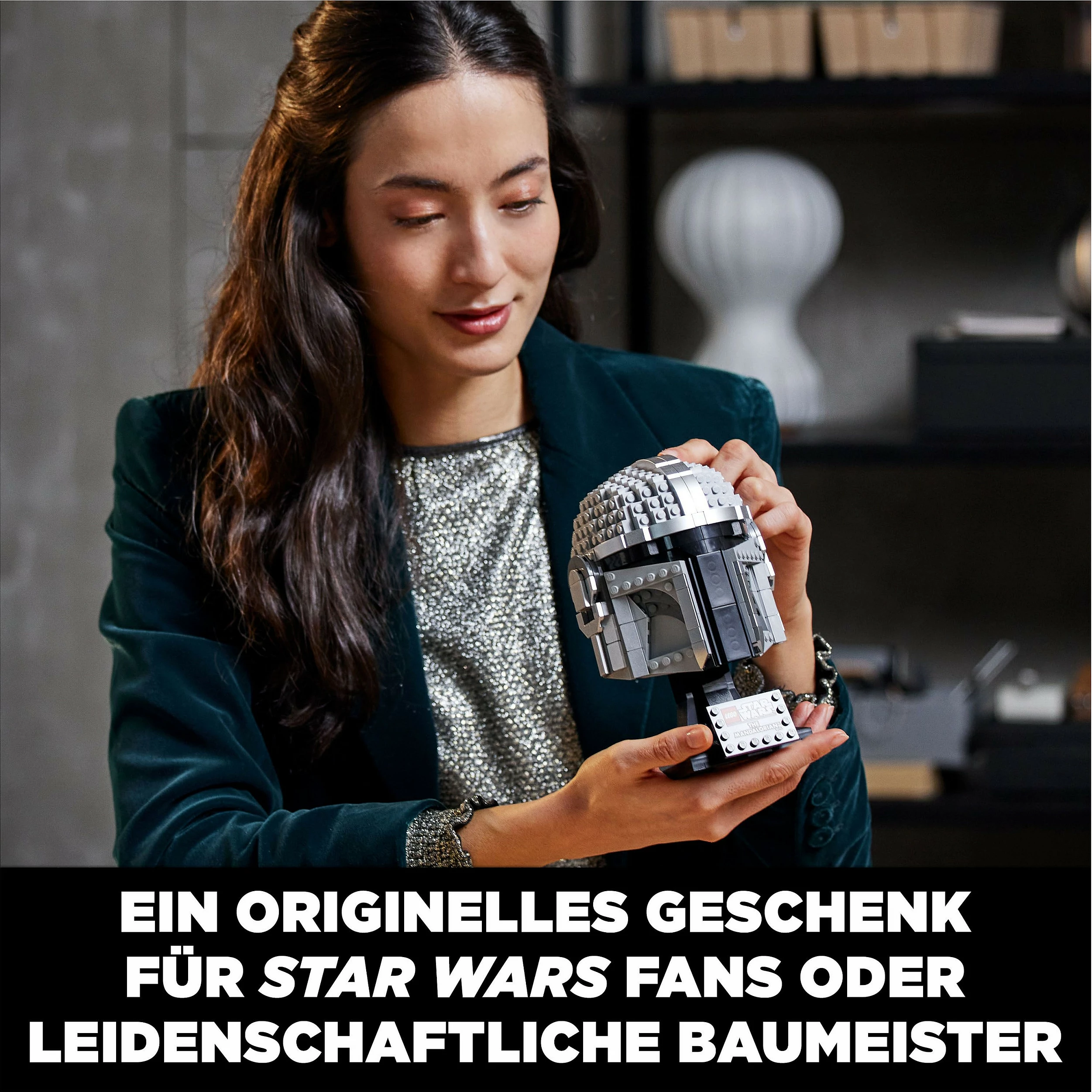 Set ndërtimi LEGO Star Wars The Mandalorian Helmet, 584 pjesë, shumëngjyrësh
