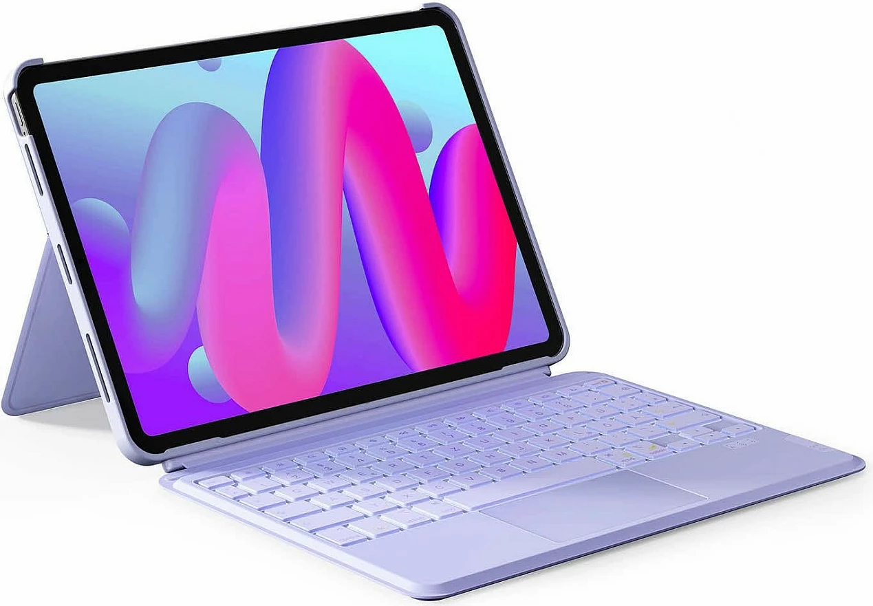Tastierë inateck për iPad Pro 11" / iPad Air 4/5, QWERTZ, me touchpad, vjollcë
