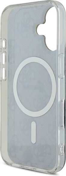 Mbështjellës Guess IML 4G MagSafe për iPhone 16, Zi