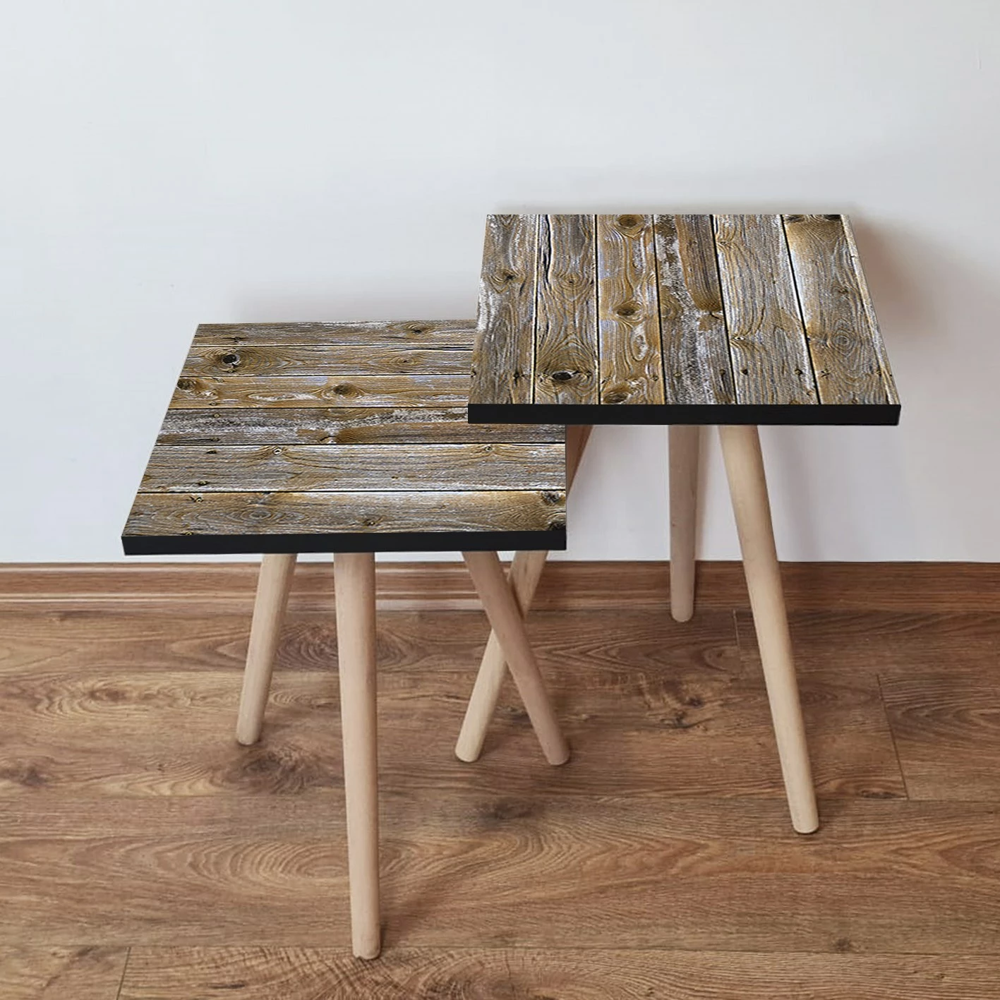 Set tavolinash ndihmëse, ngjyrë kafe, Skye Decor, 2 copë, 2Shp381