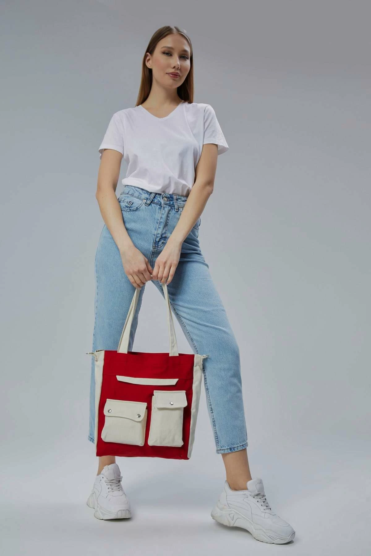 Çantë tote Zoozie Bags, e kuqe, 2354