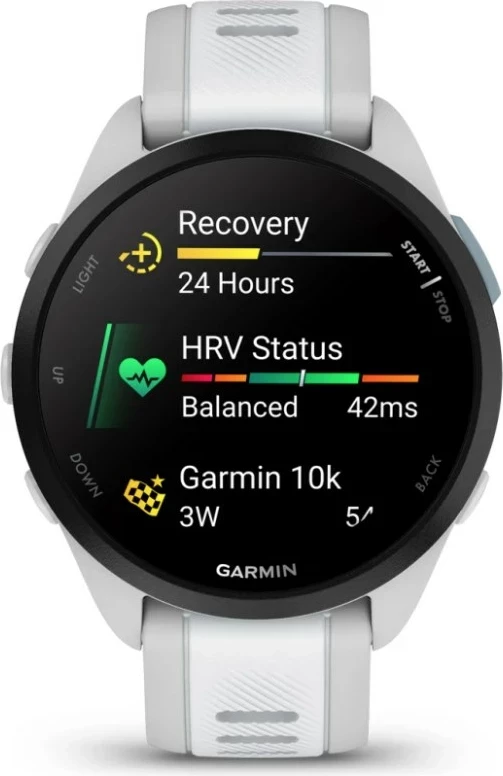 Smartwatch Garmin Forerunner 165, 1.2" AMOLED, GPS, Silver