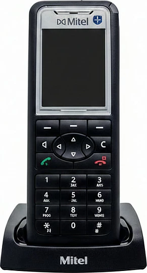 Telefon pa tela Mitel 612dt Set, me bazë karikimi, i zi