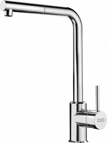 Rubinet kuzhine Franke Sirius L Side Pull-Out HP CHR, një levë, me dalje tërheqëse, 33.3 cm, krom