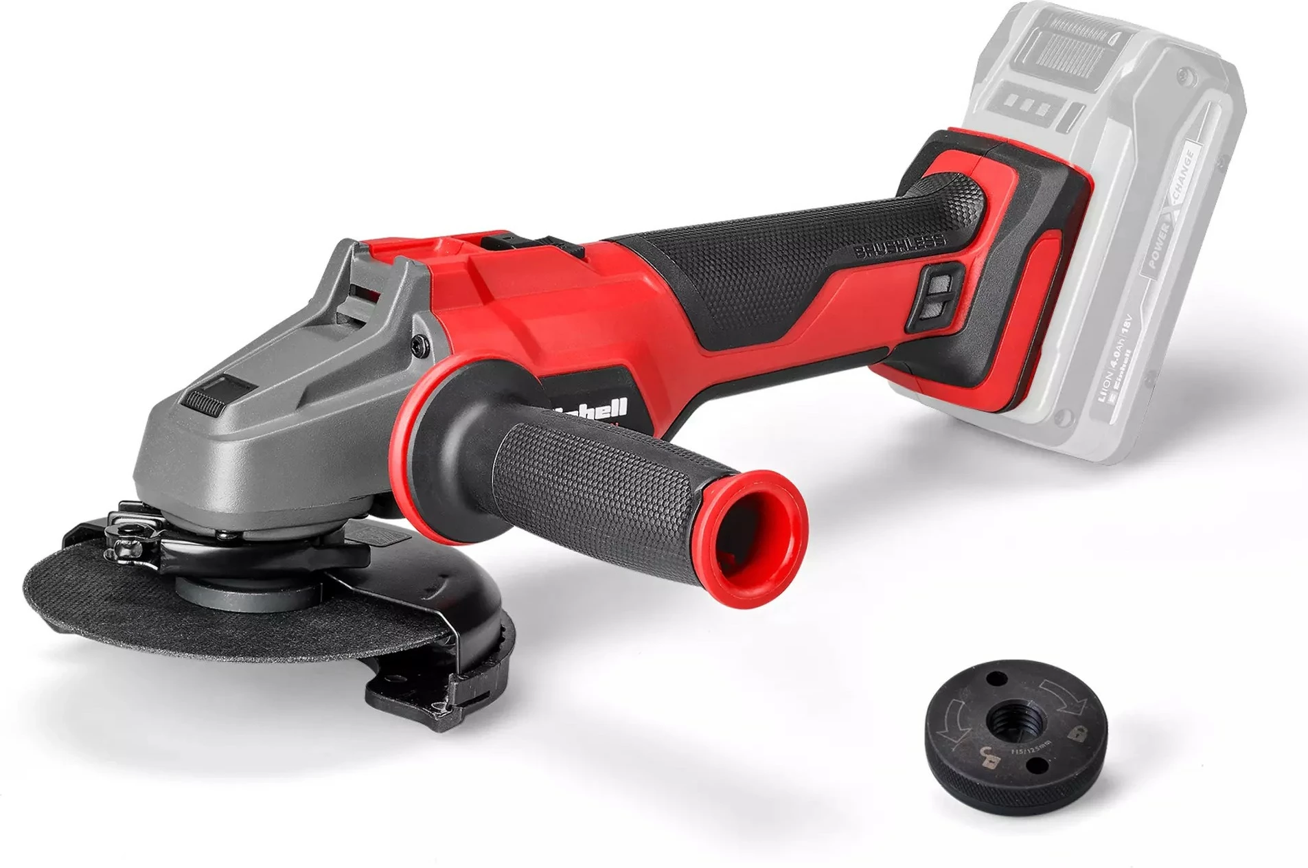 Brushe pa kabllo Einhell AXXIO 18/125 Q, 12.5 cm, e zezë/kuqe