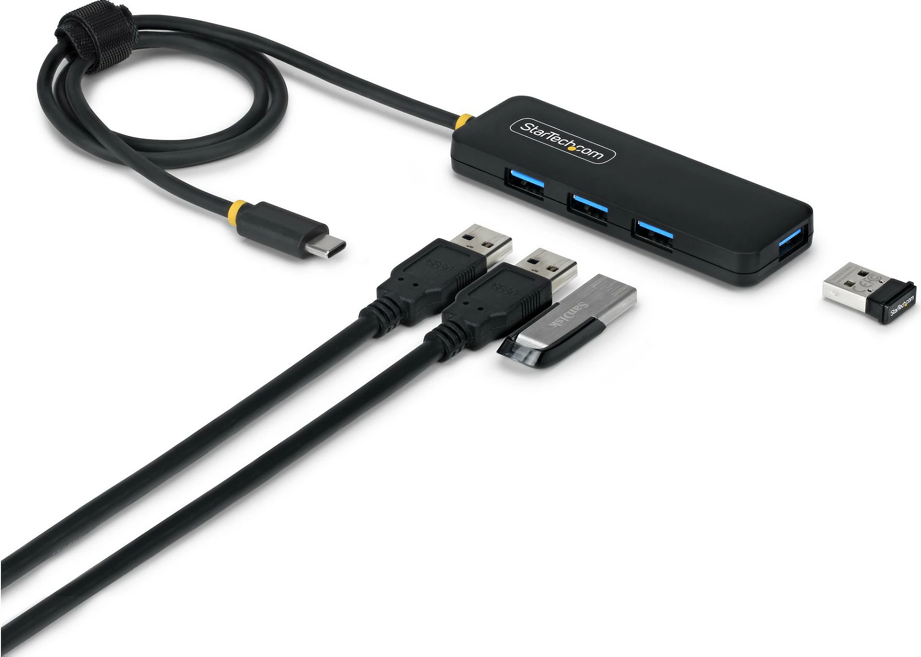 Hub USB-C StarTech 4-Port, 4x USB-A, 5Gbps, kabllo 61cm, i zi