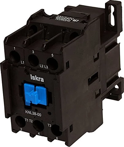 Kontaktor Iskra KNL38-00 – 18.5kW, 38A, pa kontakte ndihmëse