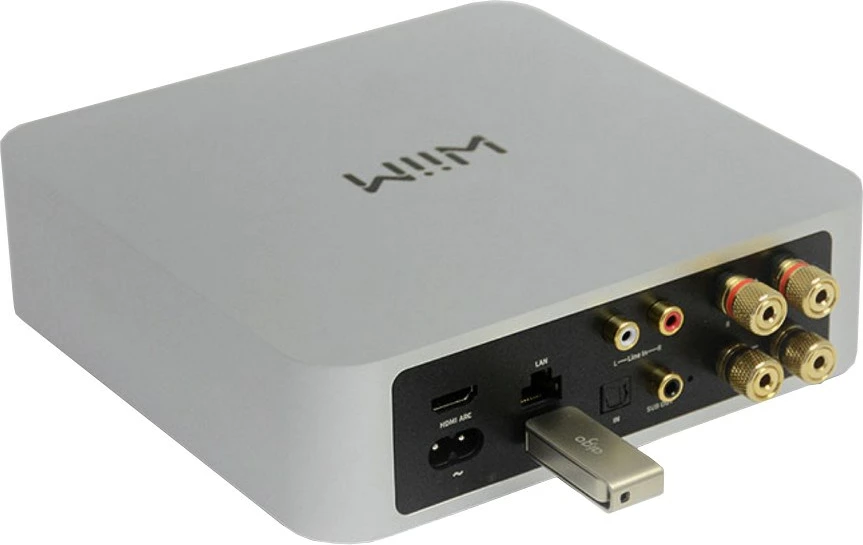 Amplifikator stereo streaming WiiM Amp, 512 MB, gri e errët