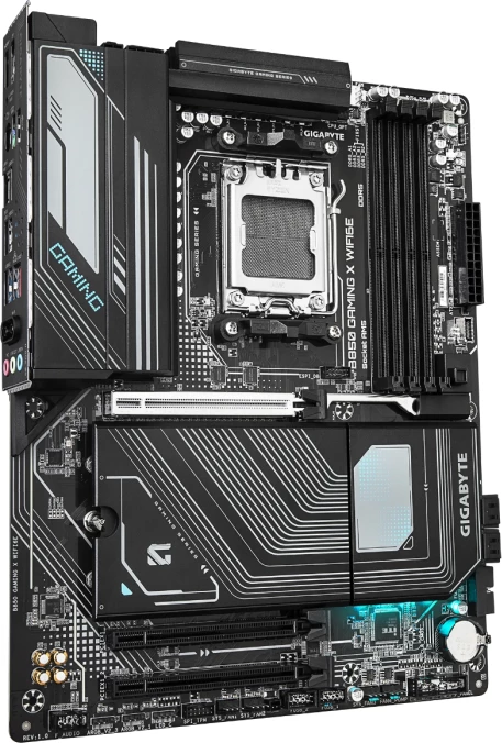 Pllakë amë GIGABYTE B850 GAMING X WIFI6E, AM5, ATX, DDR5, Wi‑Fi 6E, 2.5GbE, e zezë