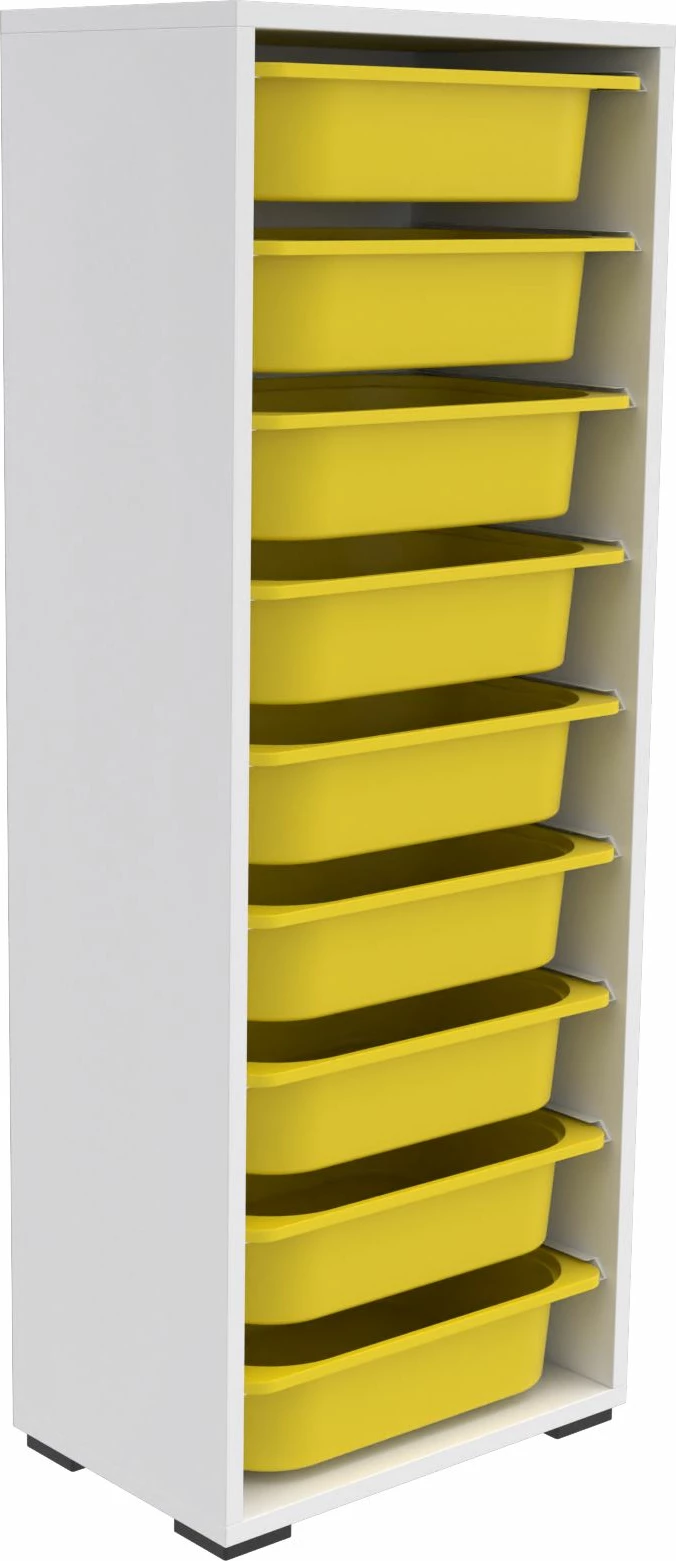 Dollap multifunksional Hanah Home, Zola 9N, bardhë-verdhë