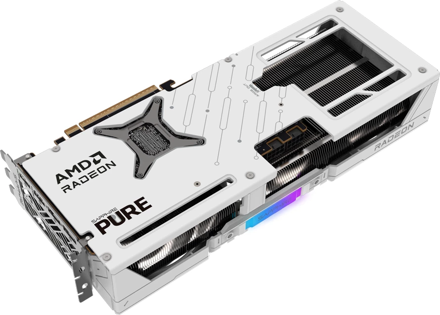 Kartelë grafike SAPPHIRE PURE AMD Radeon RX 9070 Gaming OC 16GB, 2x HDMI, 2x DisplayPort, e bardhë