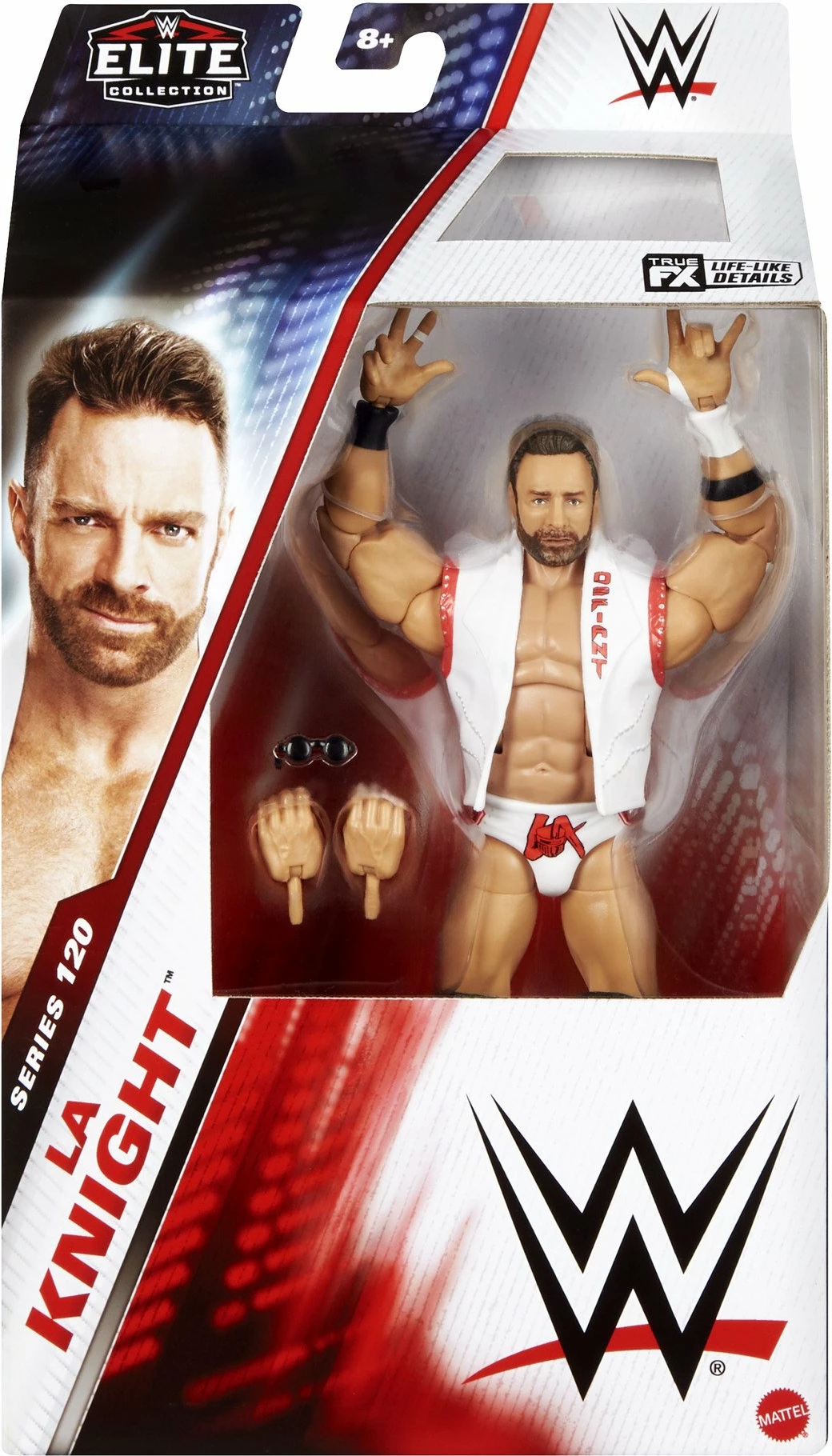 Figurinë aksioni Mattel WWE Elite Collection LA Knight JCJ29 15 cm me aksesorë