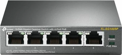 Switch TP-Link TL-SG1005P 5-port Gigabit Ethernet PoE, i zi