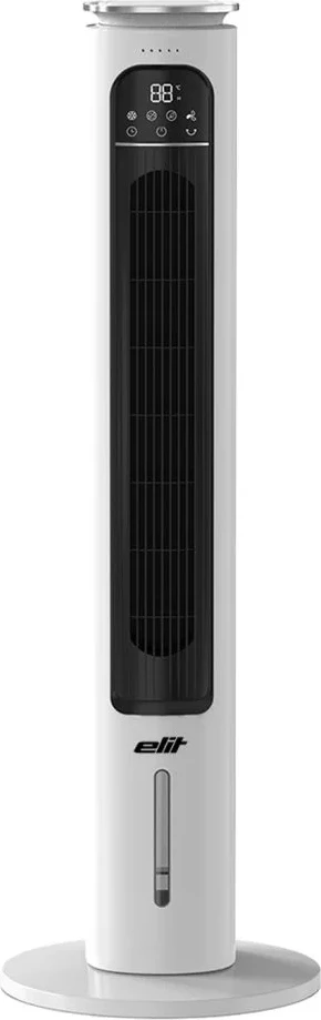 Ftohës ajri kullë, Elit TFW-25 ArticTower, 50W, depozitë uji 2.5L, oscillim automatik, 3 shpejtësi, jonizator, timer 12 orë, e bardhë