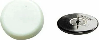 Thumbtacks WEDO Laurel 2703 30mm 4 copë, bardhë/zezë