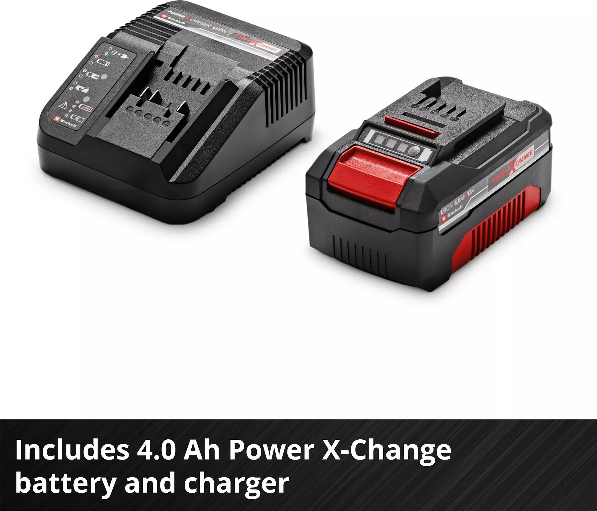 Fshesë me bateri Einhell TE-SV 18 Li, 18V 4Ah, 0.6L, 12000Pa, kuqe/zezë