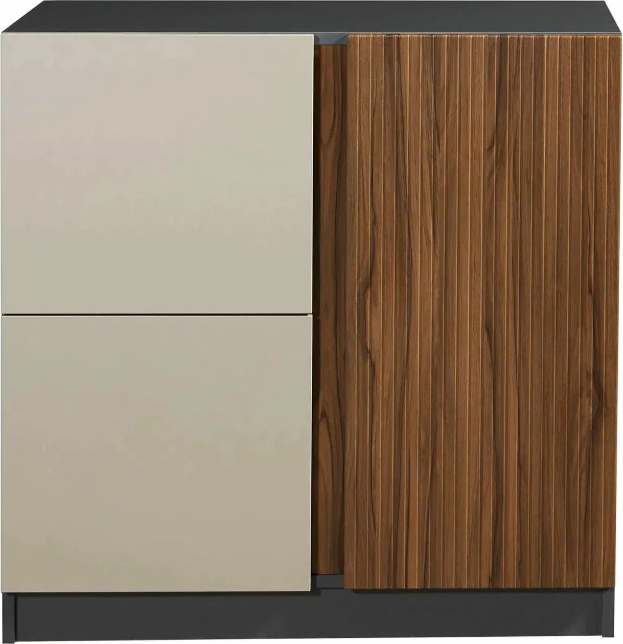 Dollap multifunksional Skye Decor, Tuval 069, anthracite dhe walnut