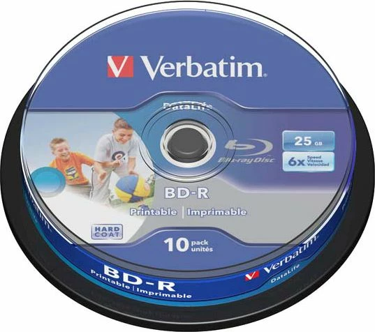 Disk BD-R Verbatim 43804 25GB 6x, paketë 10 copë