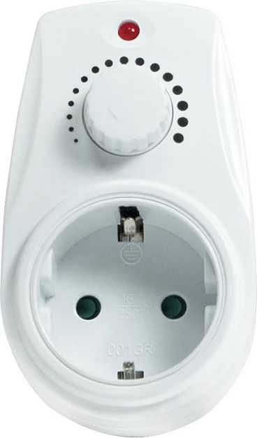 Dimmer LogiLink PA0151, adapter prizë me rrotë, Europlug, 40-280 W, i bardhë