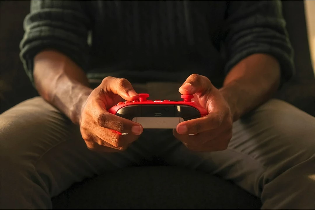 Gamepad Microsoft Xbox Wireless Controller QAU-00012, Bluetooth/USB, i kuq