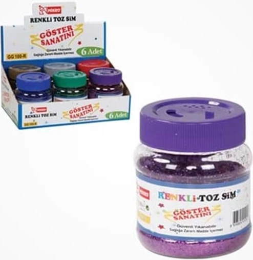 Pluhur glitter dekorativ – Ngjyra të ndryshme