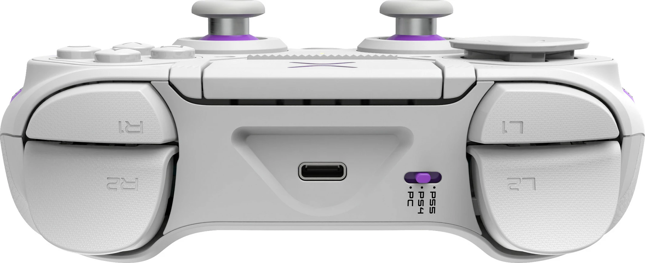 Kontroller lojërash PDP Victrix Pro BFG Wireless, për PS5/PS4 & PC, USB-C, bardhë/vjollcë